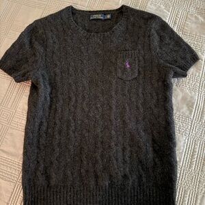 Polo by Ralph Lauren CHARCOAL Short-Sleeve Crewneck Sweater